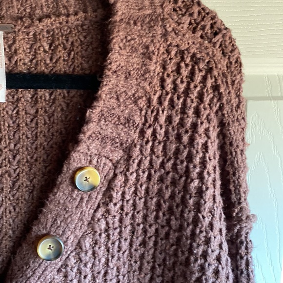 Free People NWT Whistle Thermal Henley Chunky
Knit Brown Pullover Size Small - Picture 7 of 16